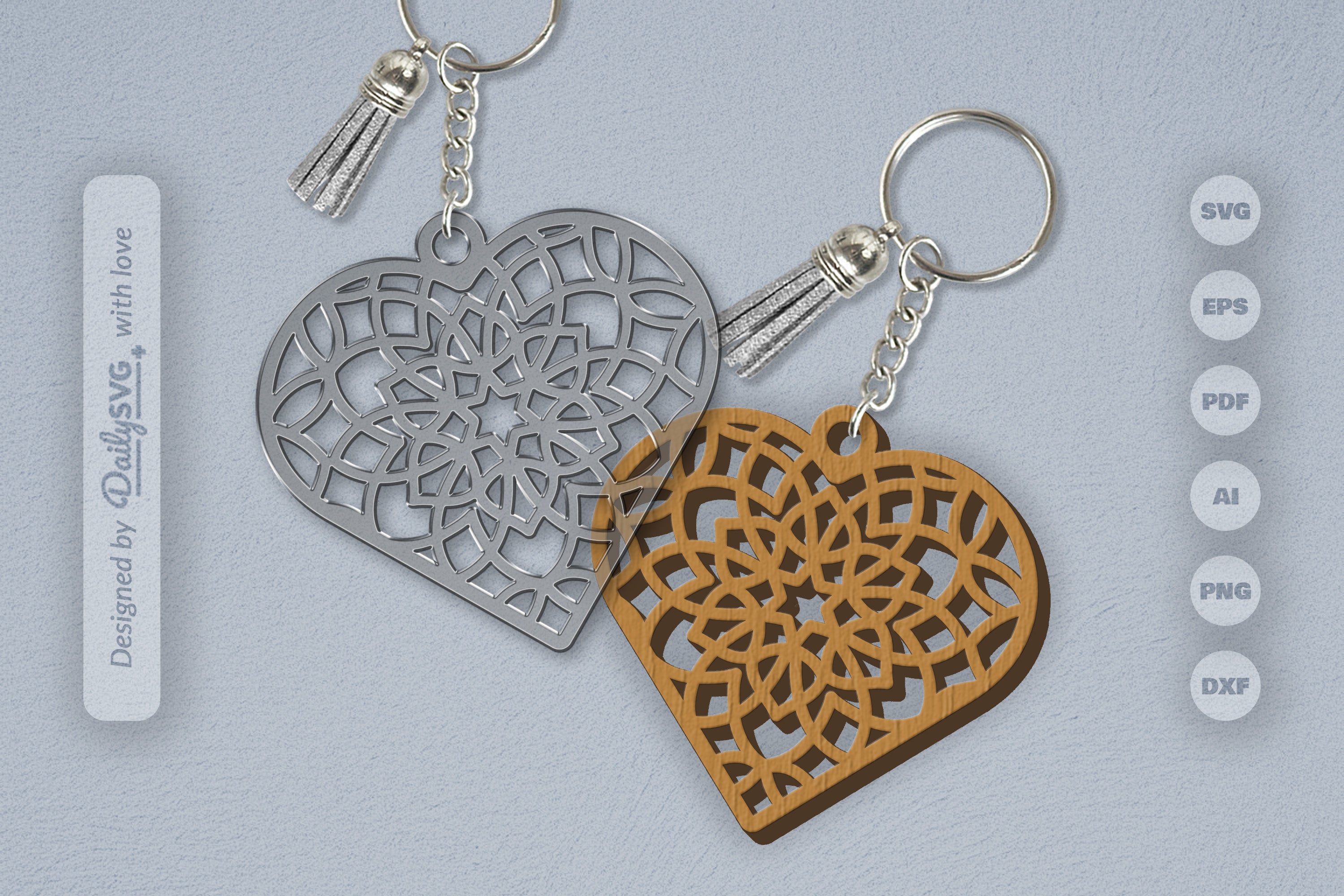 Heart Mandala SVG Bundle 5