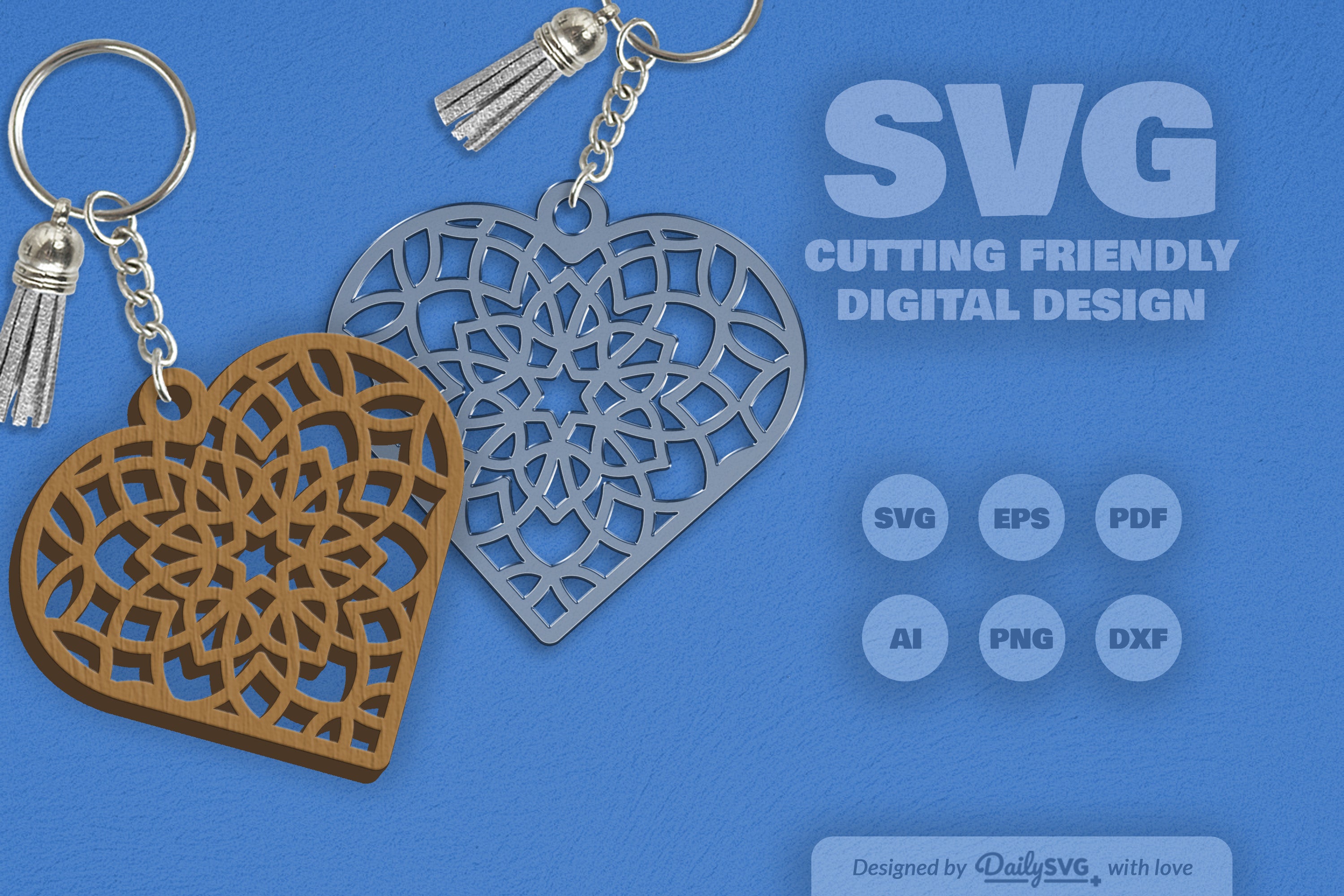 Heart Mandala SVG Bundle 5