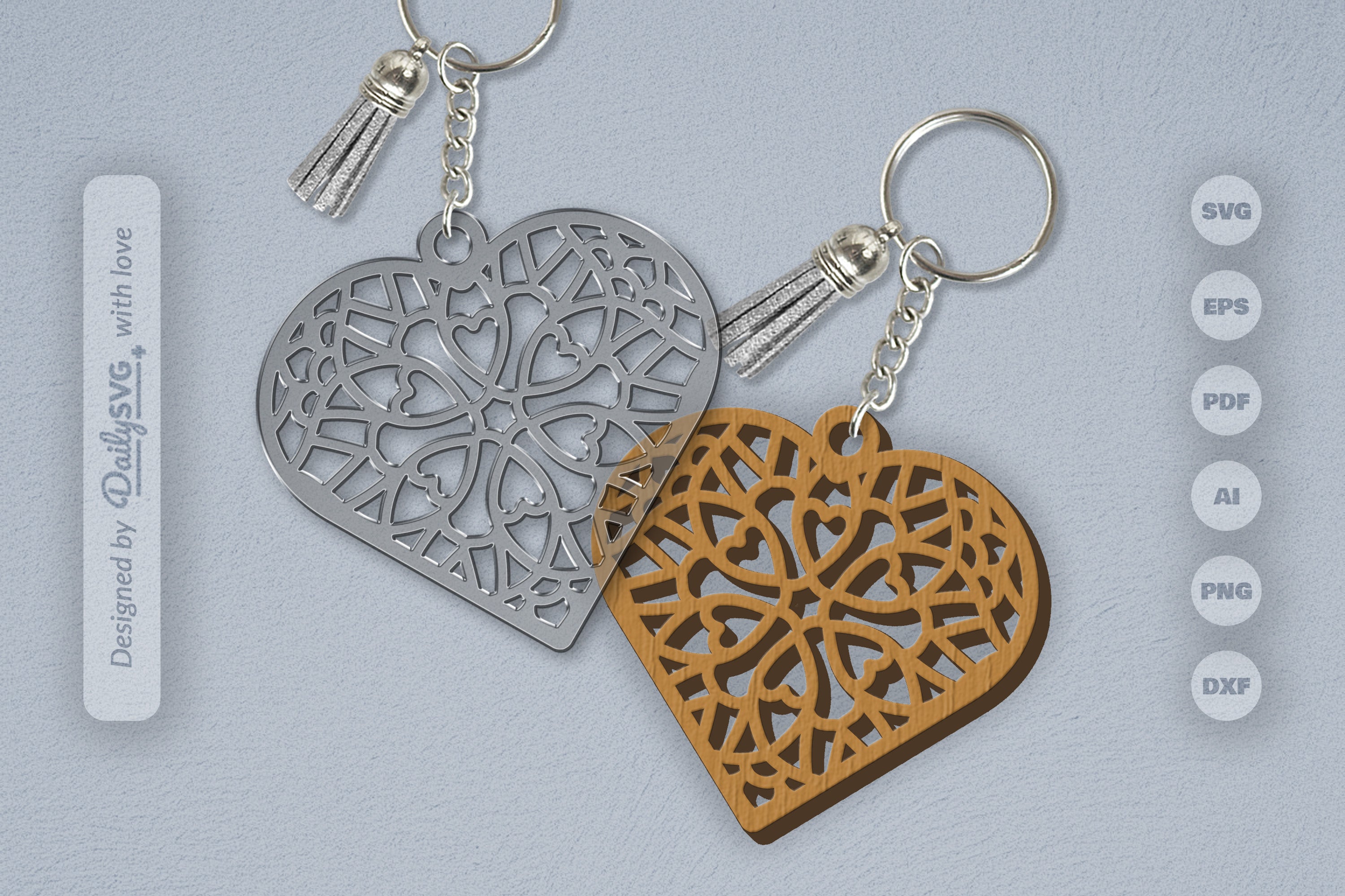 Heart Mandala SVG Bundle 3