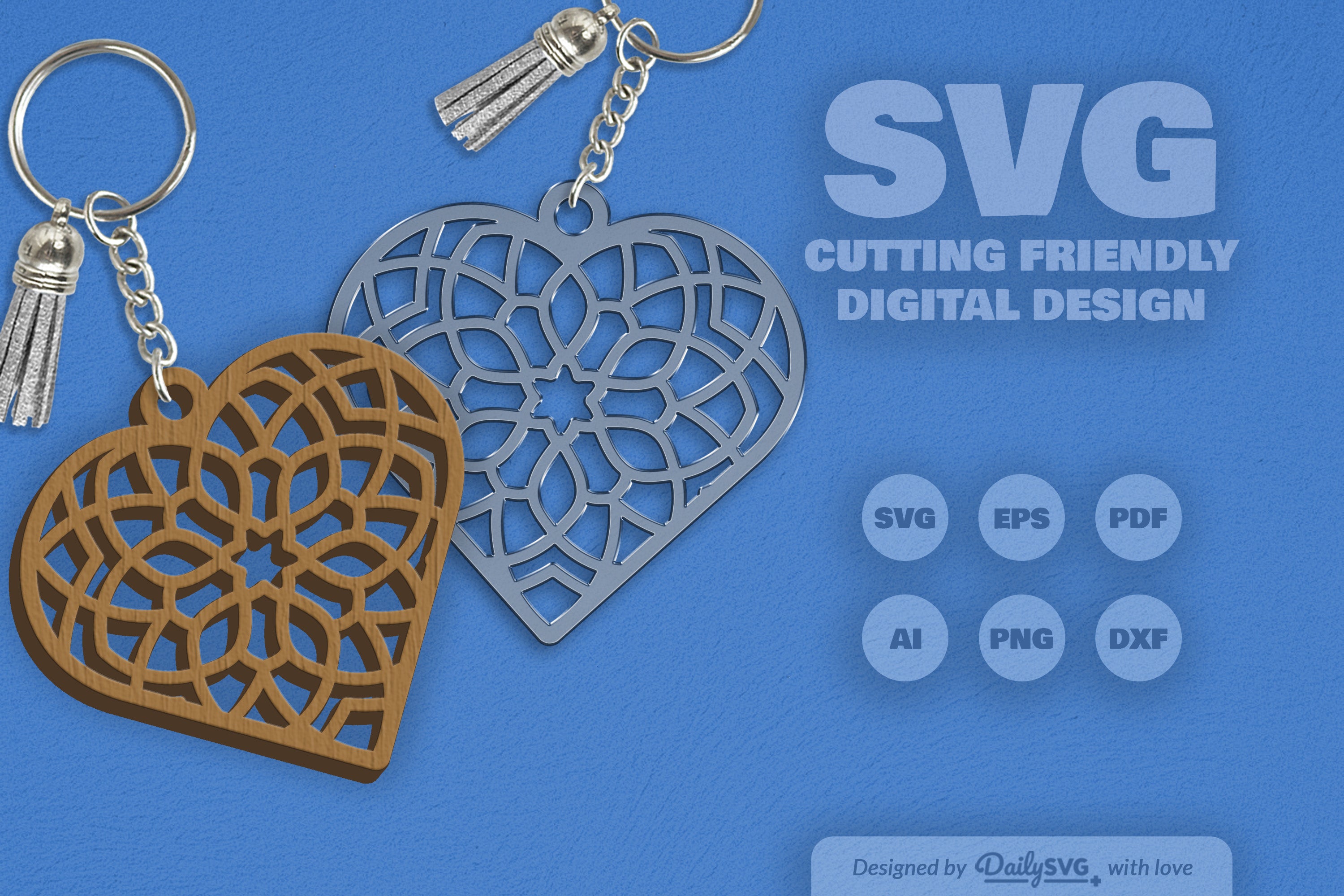 Heart Mandala SVG Bundle 1