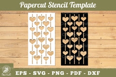 Heart Papercut Stencil SVG Bundle - CraftNest - Digital Crafting and Art