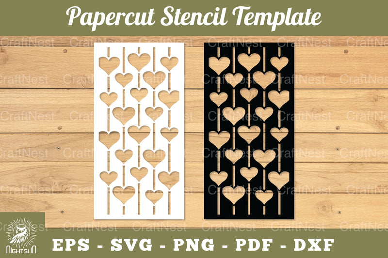 Heart Papercut Stencil SVG Bundle - CraftNest - Digital Crafting and Art