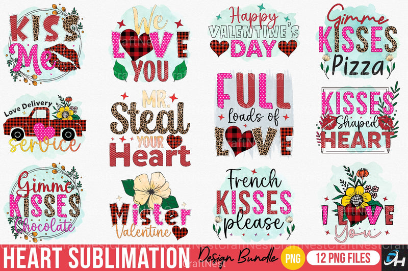 Heart Bundle - CraftNest - Digital Crafting and Art