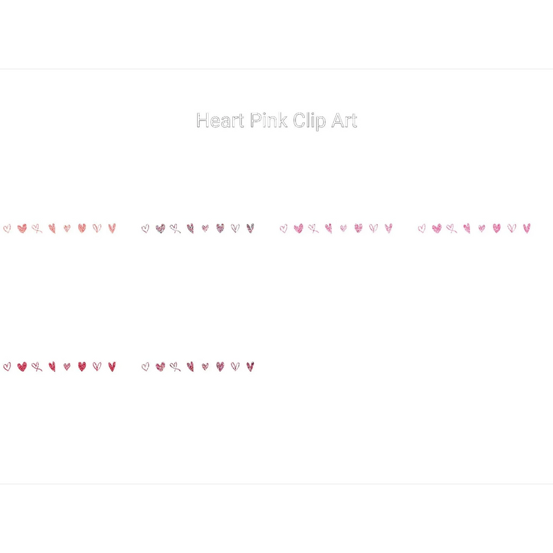 Pink Heart Clipart - CraftNest - Digital Crafting and Art
