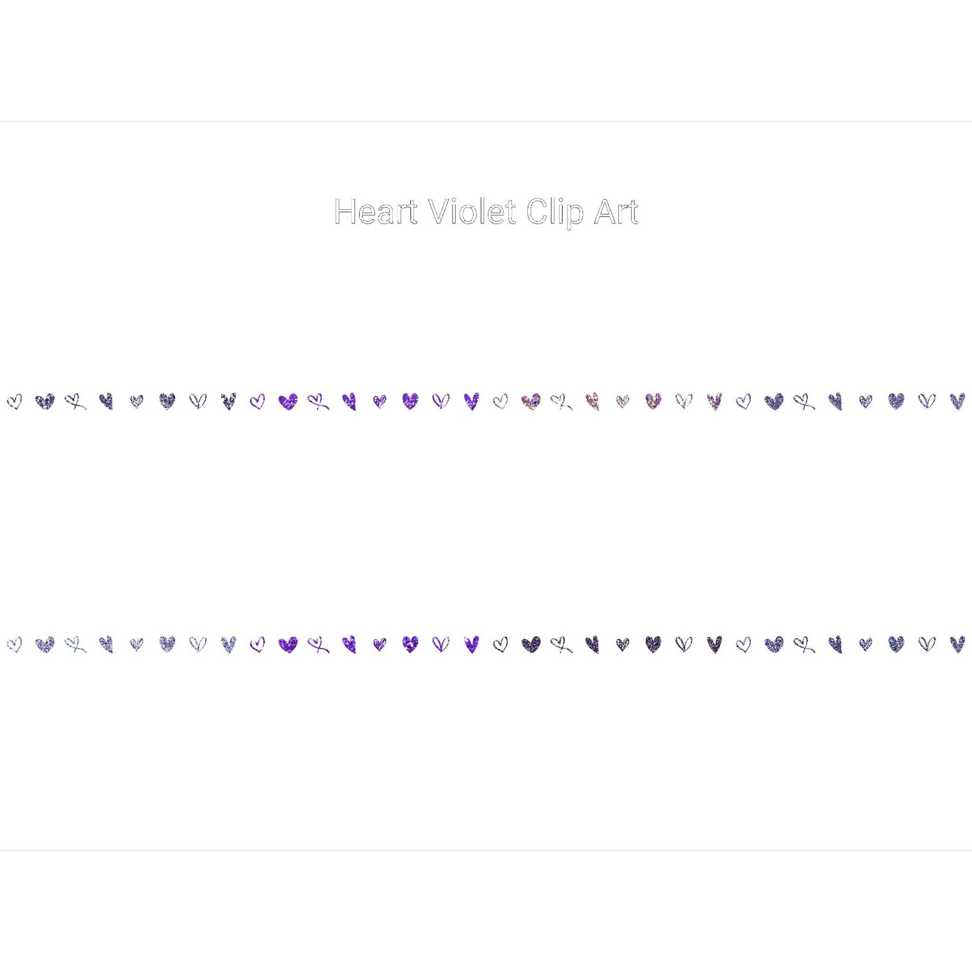 Violet Heart Clipart - CraftNest - Digital Crafting and Art