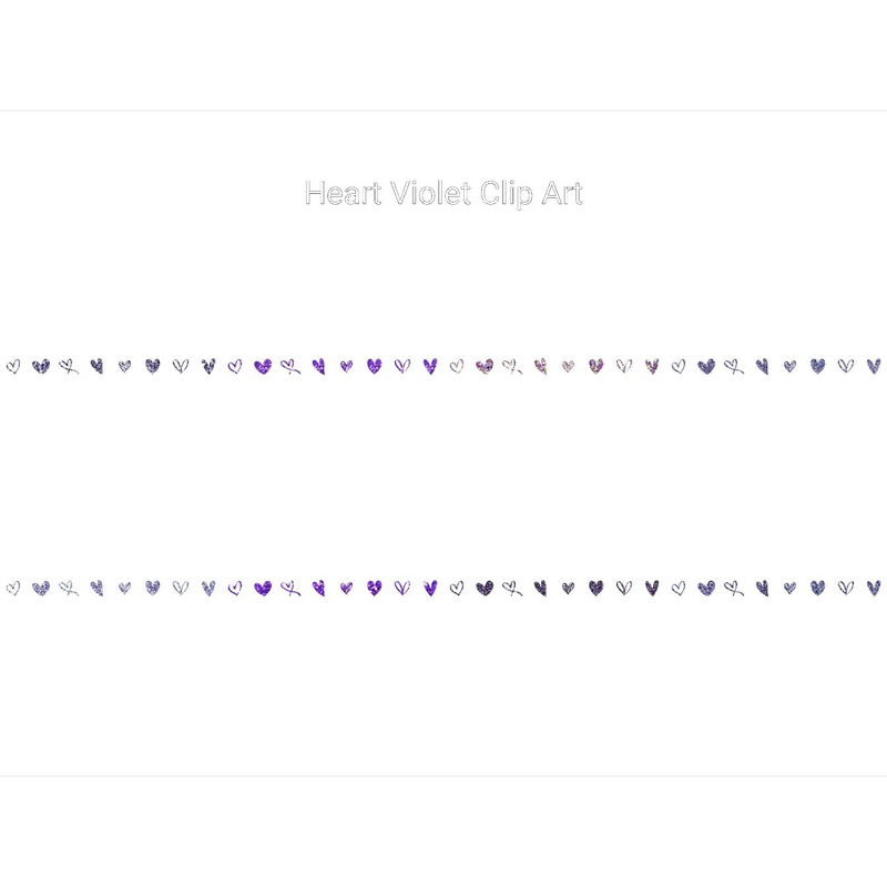 Violet Heart Clipart - CraftNest - Digital Crafting and Art