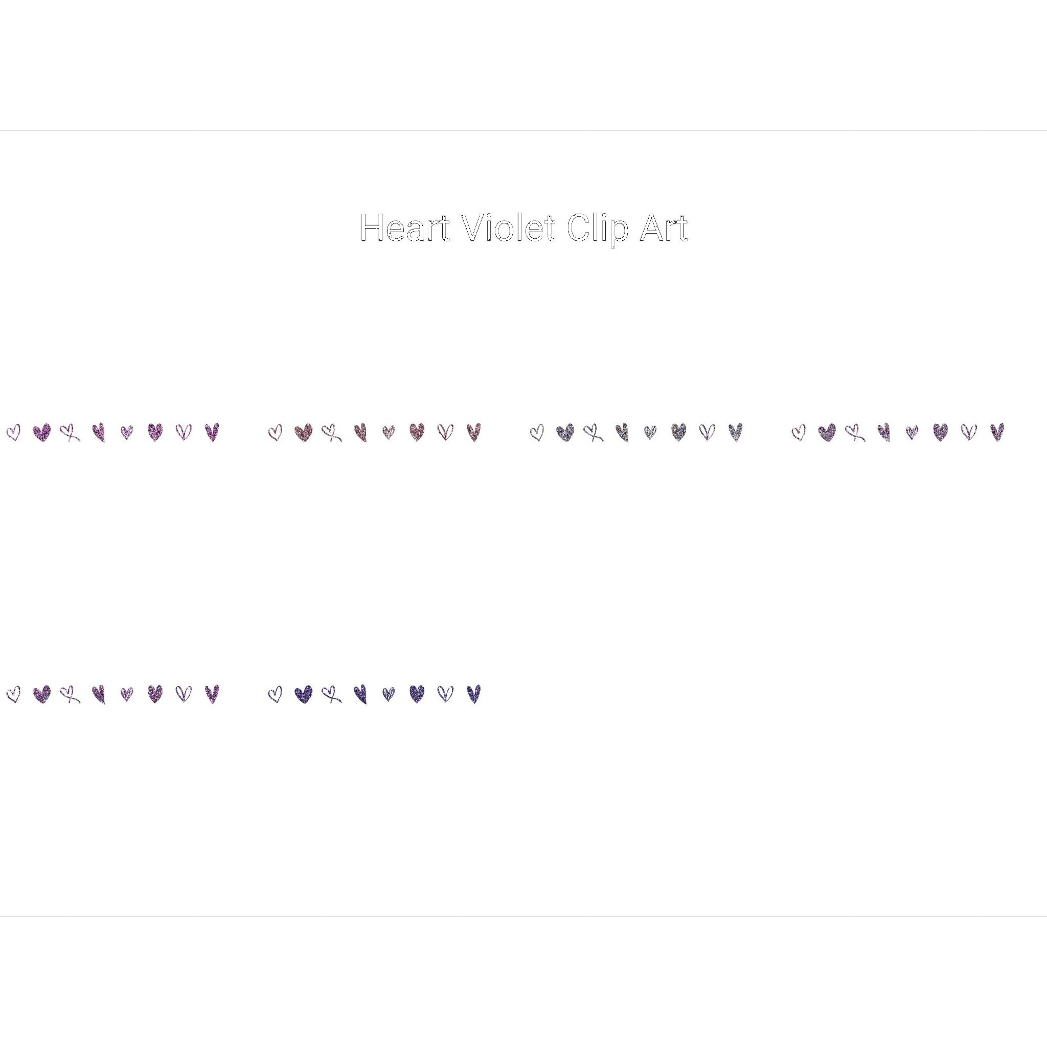 Violet Heart Clipart - CraftNest - Digital Crafting and Art