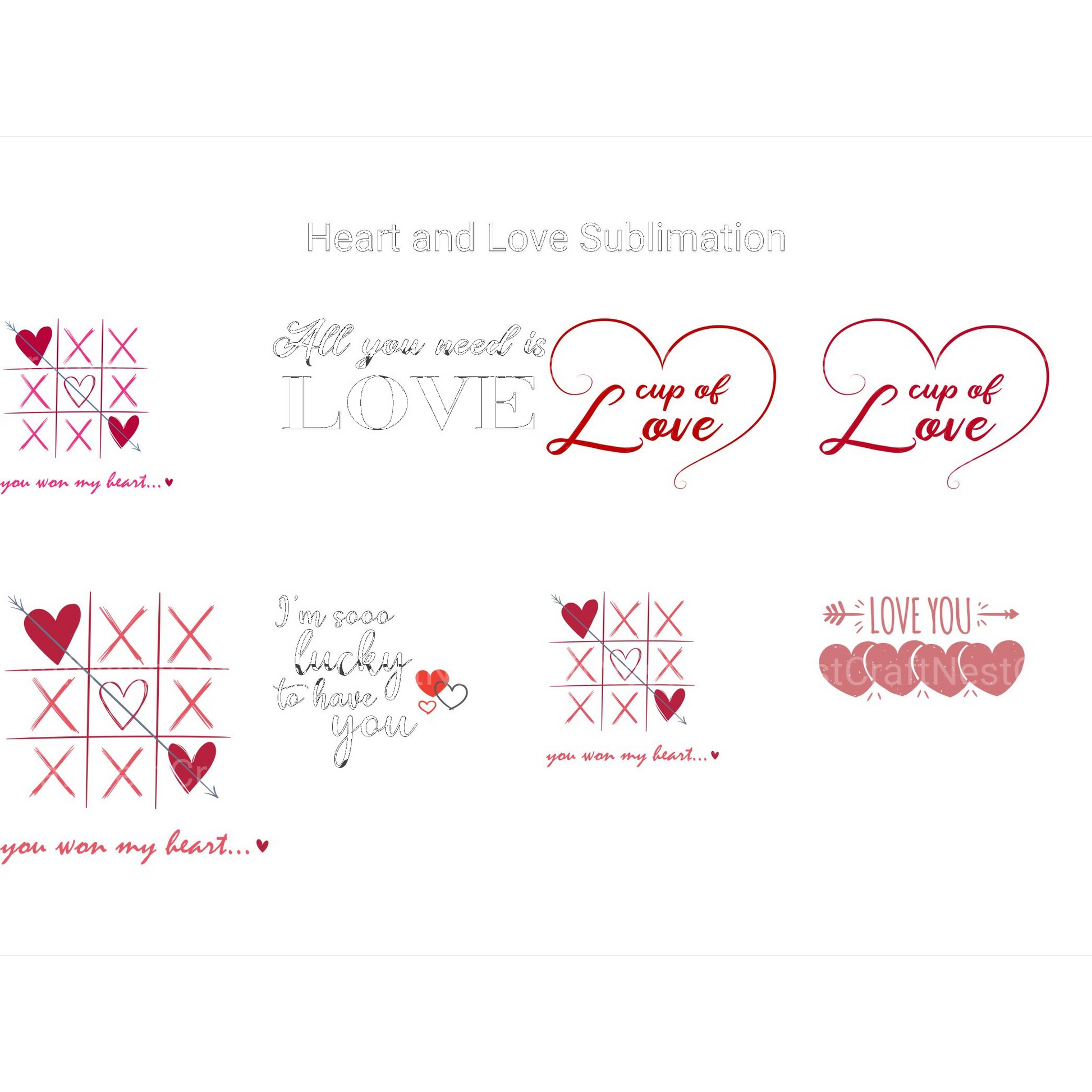 Heart and Love SVG - CraftNest - Digital Crafting and Art