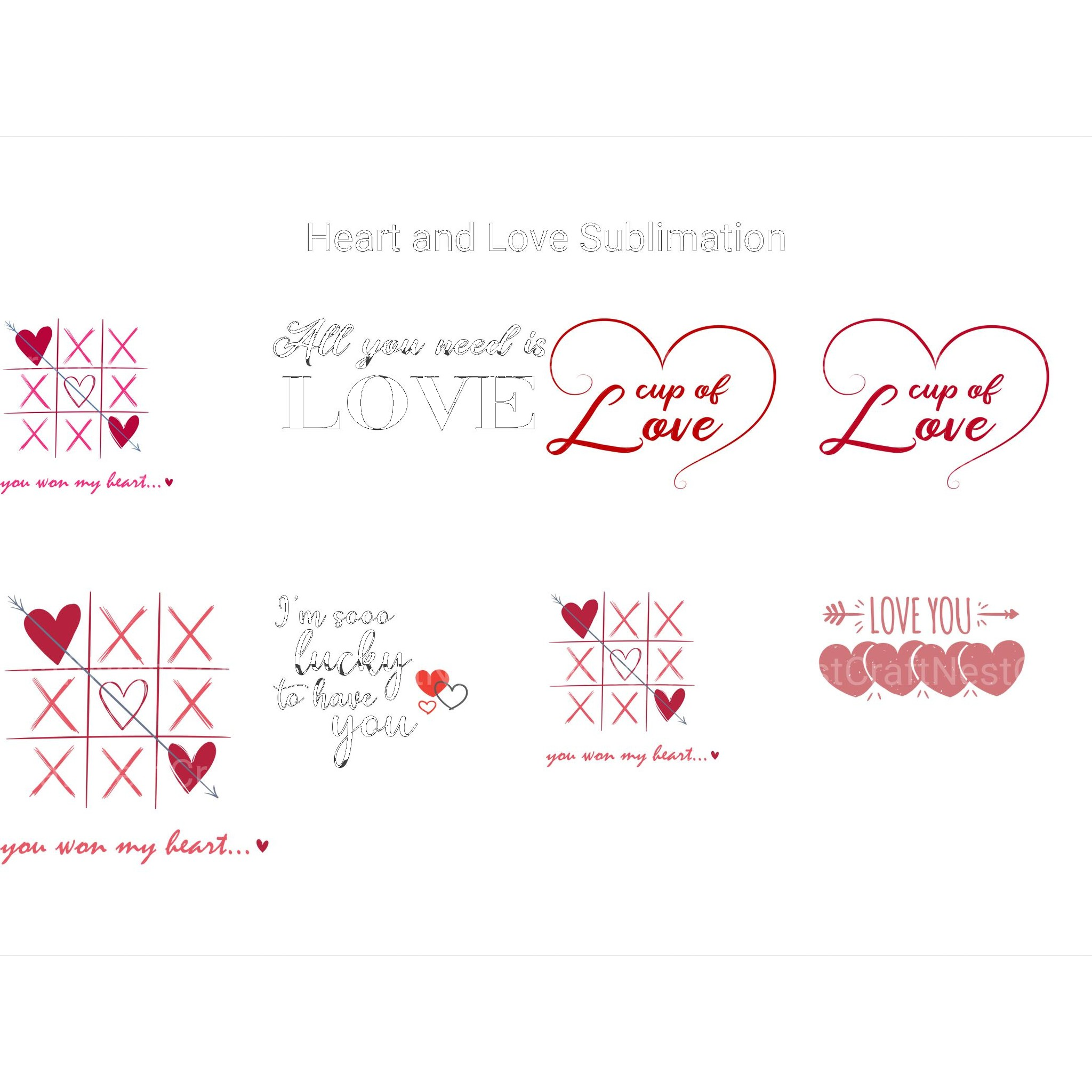 Heart and Love SVG - CraftNest - Digital Crafting and Art