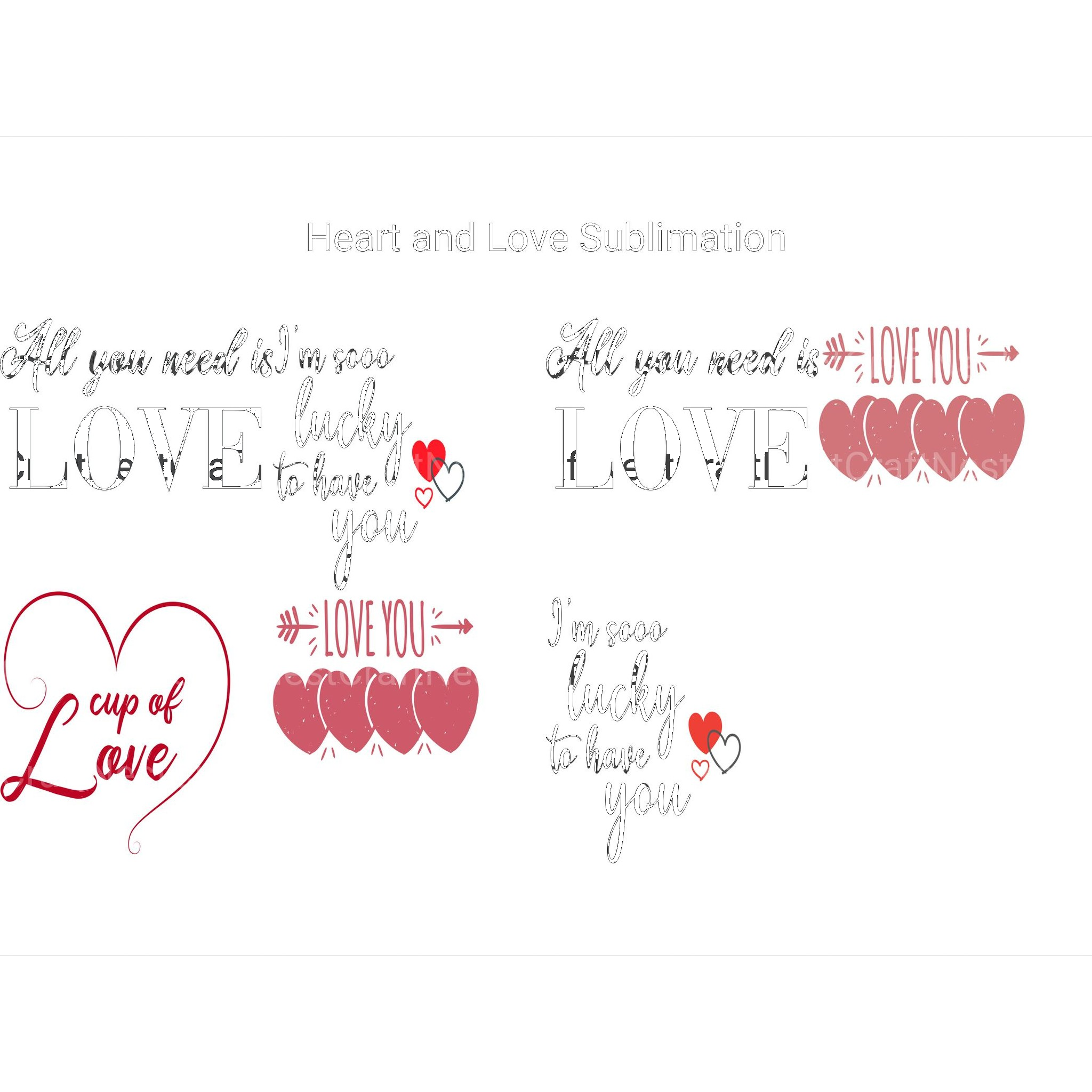 Heart and Love SVG - CraftNest - Digital Crafting and Art
