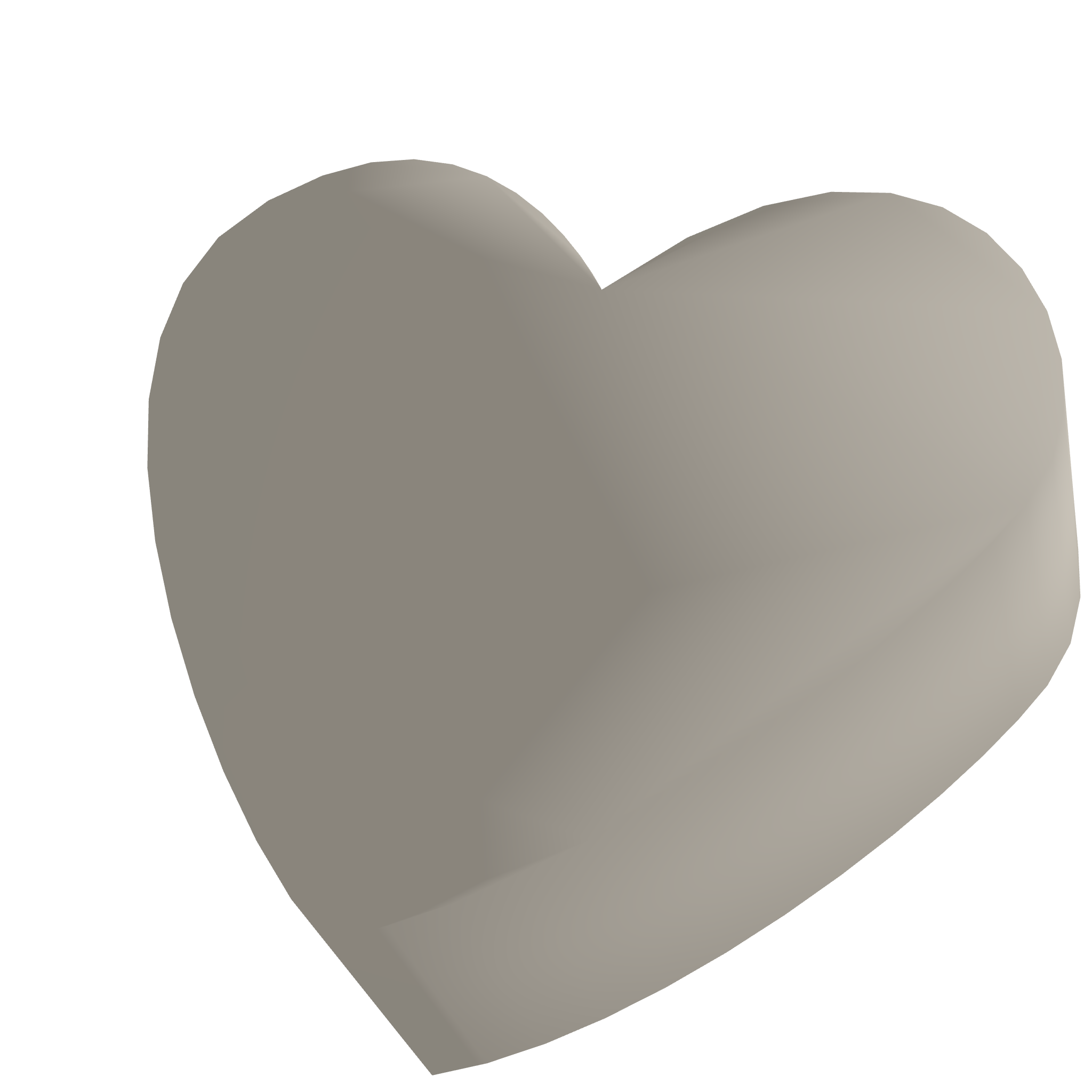 Heart 3D Print STL File