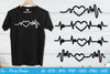 Heartbeat Love Line Design SVG Bundle