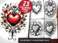 Heartbeat Valentines Day Coloring Books - CraftNest