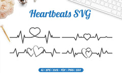Heartbeats SVG Bundle - CraftNest - Digital Crafting and Art