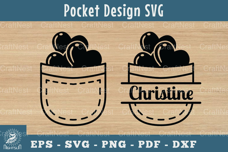Heart in Pocket Silhouette Design Clipart Bundle - CraftNest - Digital Crafting and Art