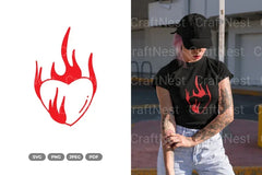 Heart of Flame SVG Bundle - CraftNest - Digital Crafting and Art