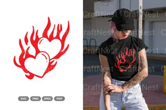 Heart of Flame SVG Bundle - CraftNest - Digital Crafting and Art