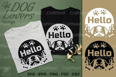 Hello Dog Design SVG Quotes Clipart Bundle - CraftNest - Digital Crafting and Art
