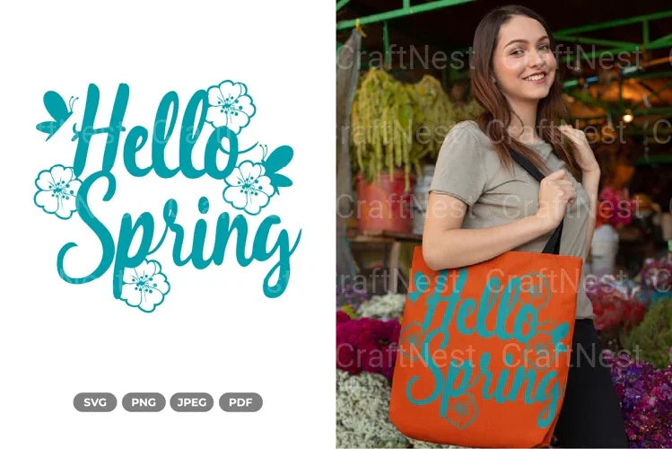 Hello Spring SVG Bundle - CraftNest - Digital Crafting and Art