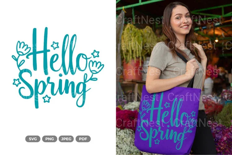 Hello Spring SVG Bundle - CraftNest - Digital Crafting and Art