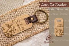 Hello Summer Laser Cut Keychain Design Bundle - CraftNest - Digital Crafting and Art