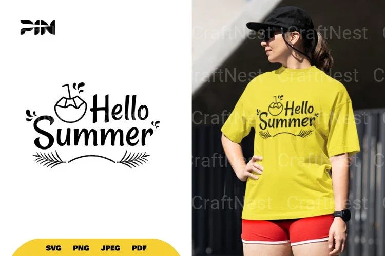 Hello Summer SVG Bundle - CraftNest - Digital Crafting and Art