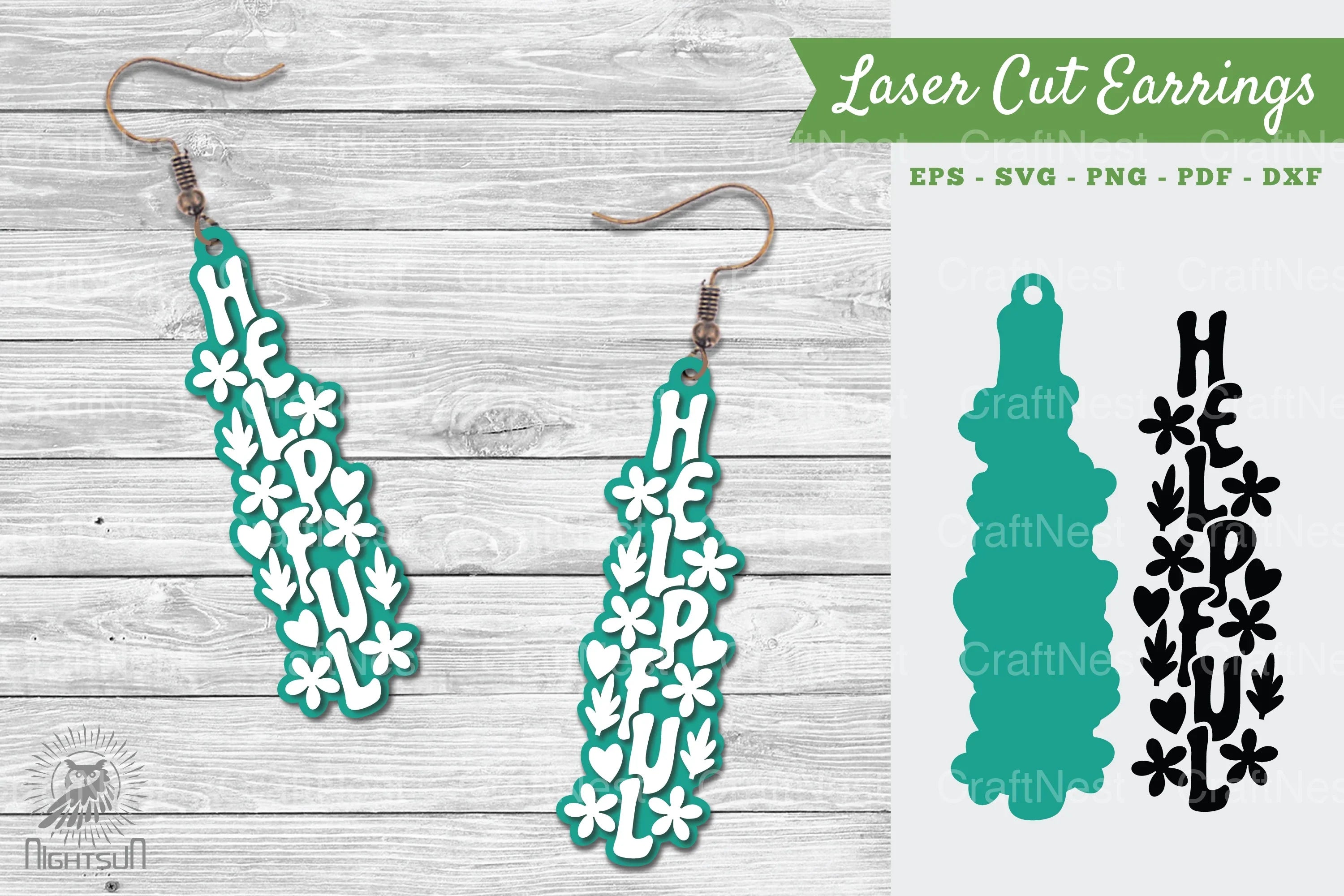 Laser Cut Earrings SVG Bundle - CraftNest - Digital Crafting and Art