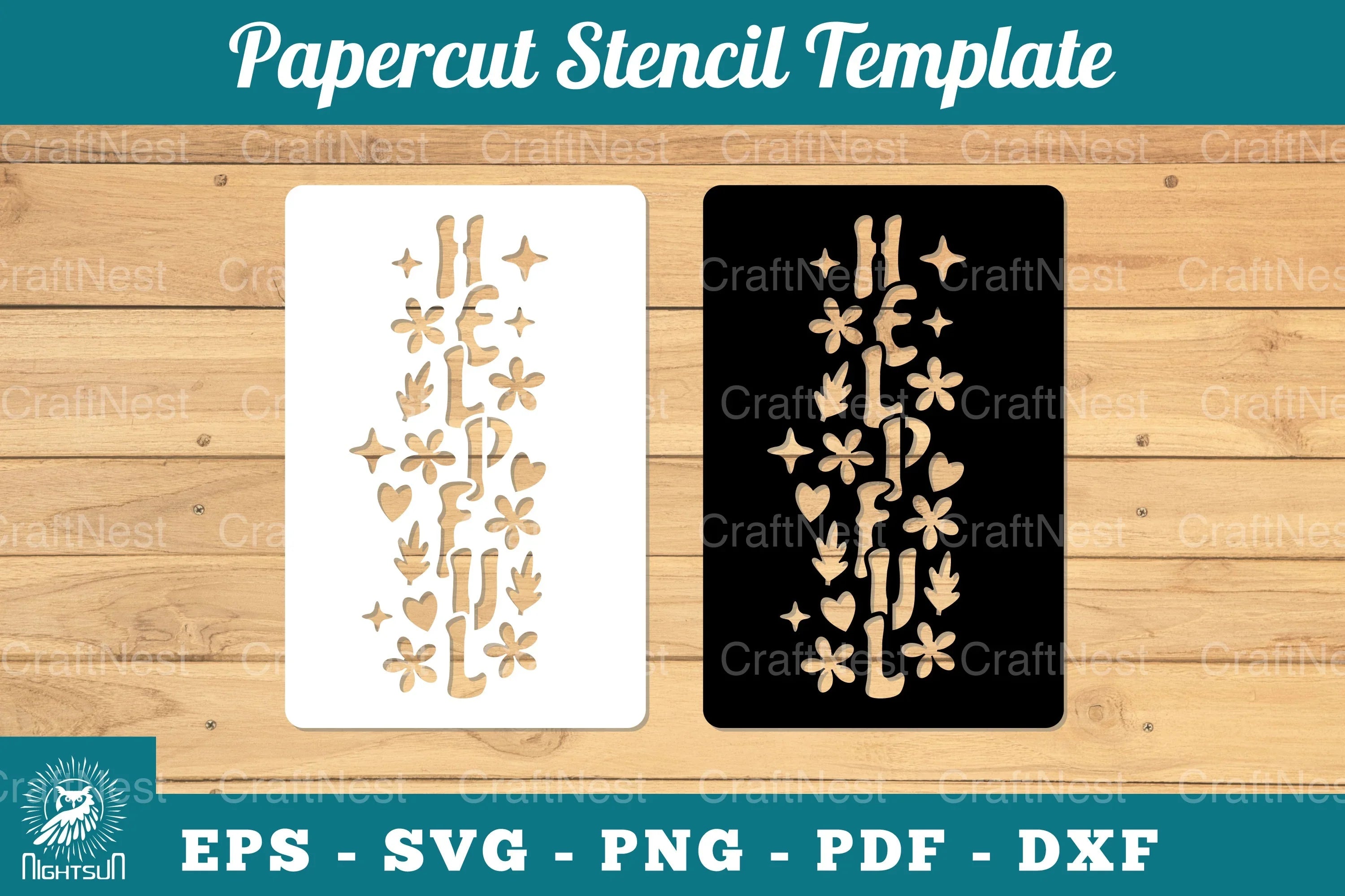 Helpful Papercut Stencil Clipart Bundle - CraftNest - Digital Crafting and Art