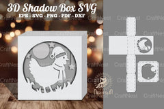 Hen Papercut Shadow Box Clipart Bundle - CraftNest - Digital Crafting and Art