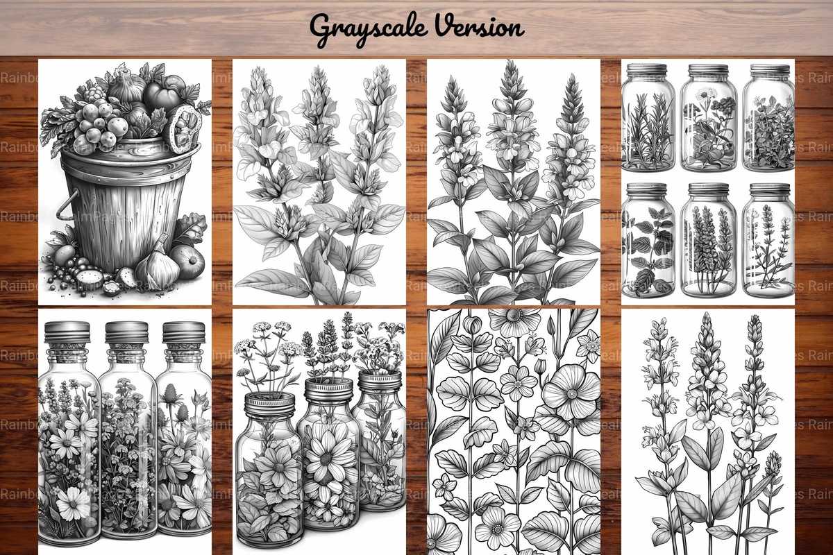 Herbalism Coloring Books - CraftNest - Digital Crafting and Art