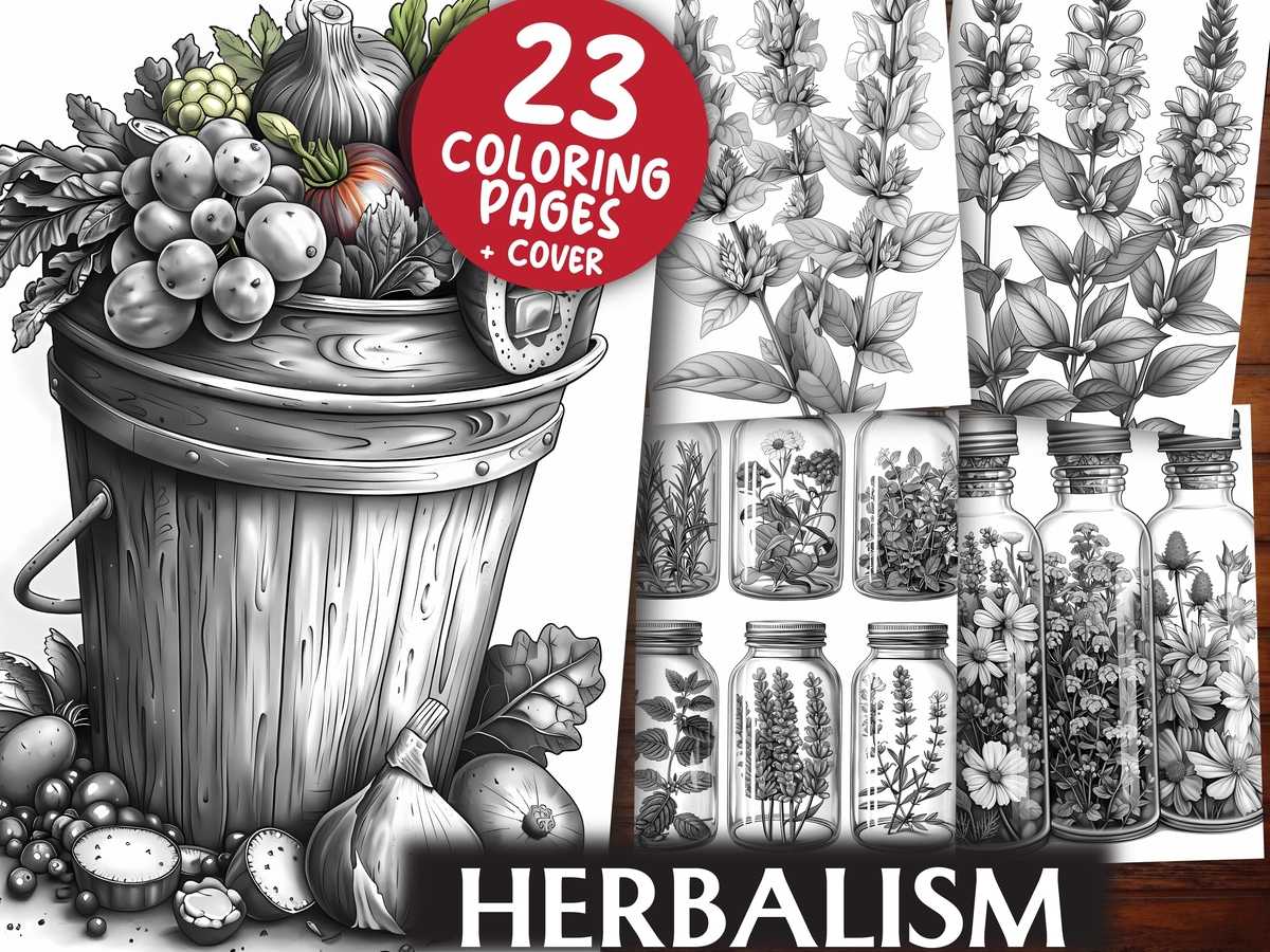 Herbalism Coloring Books - CraftNest - Digital Crafting and Art