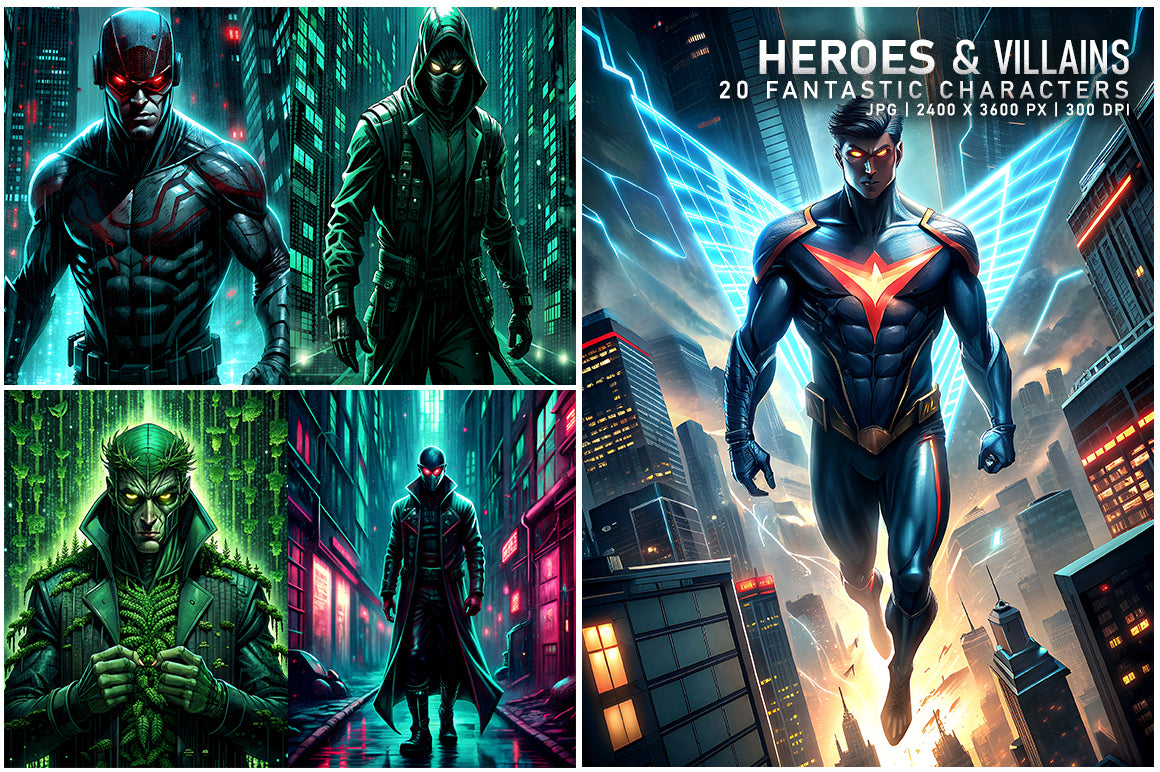 Heroes and Villains - Characters