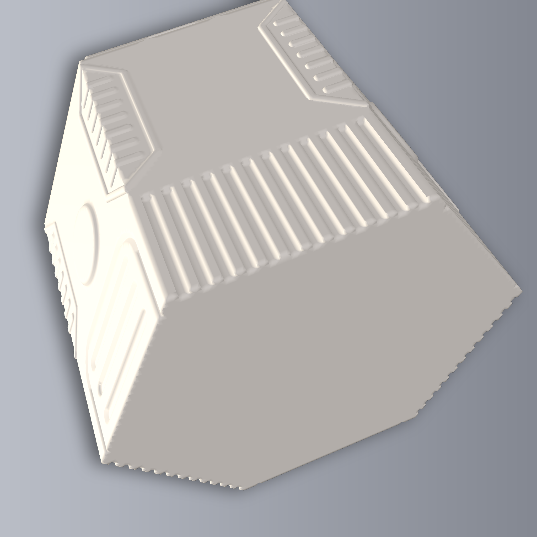 Hexagon Box Tall 3D Print STL File