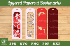 Hibiscus Flowers Bookmark SVG Bundle - CraftNest - Digital Crafting and Art