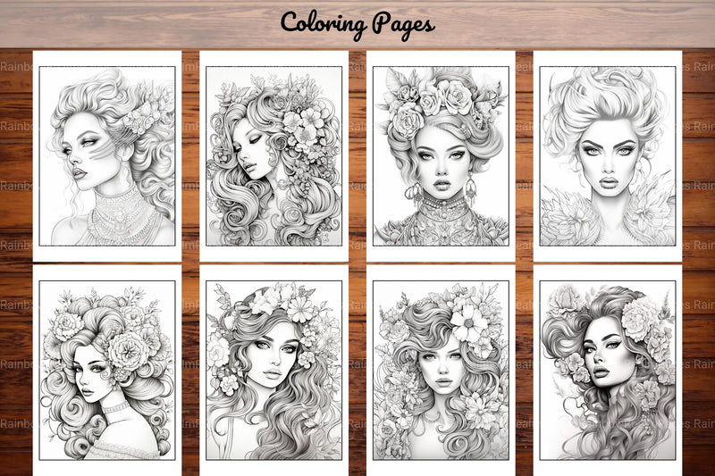 Beautiful High Fashion Coloring Book - CraftNest - Digital Crafting and Art