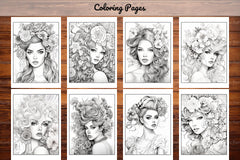 Beautiful High Fashion Coloring Book - CraftNest - Digital Crafting and Art