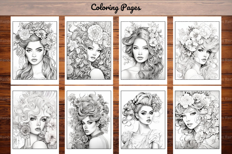 Beautiful High Fashion Coloring Book - CraftNest - Digital Crafting and Art