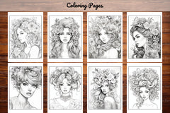 Beautiful High Fashion Coloring Book - CraftNest - Digital Crafting and Art