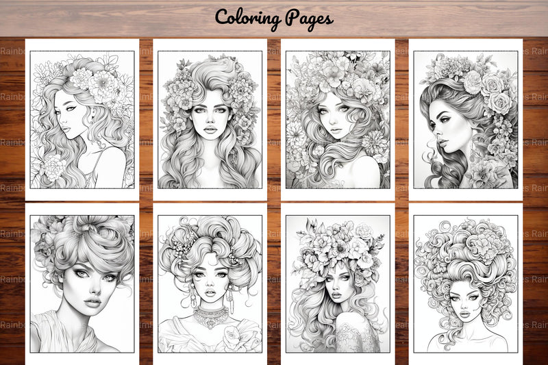 Beautiful High Fashion Coloring Book - CraftNest - Digital Crafting and Art