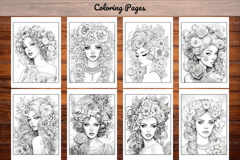 Beautiful High Fashion Coloring Book - CraftNest - Digital Crafting and Art