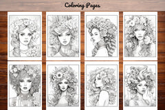 Beautiful High Fashion Coloring Book - CraftNest - Digital Crafting and Art