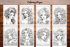 Beautiful High Fashion Coloring Book - CraftNest - Digital Crafting and Art