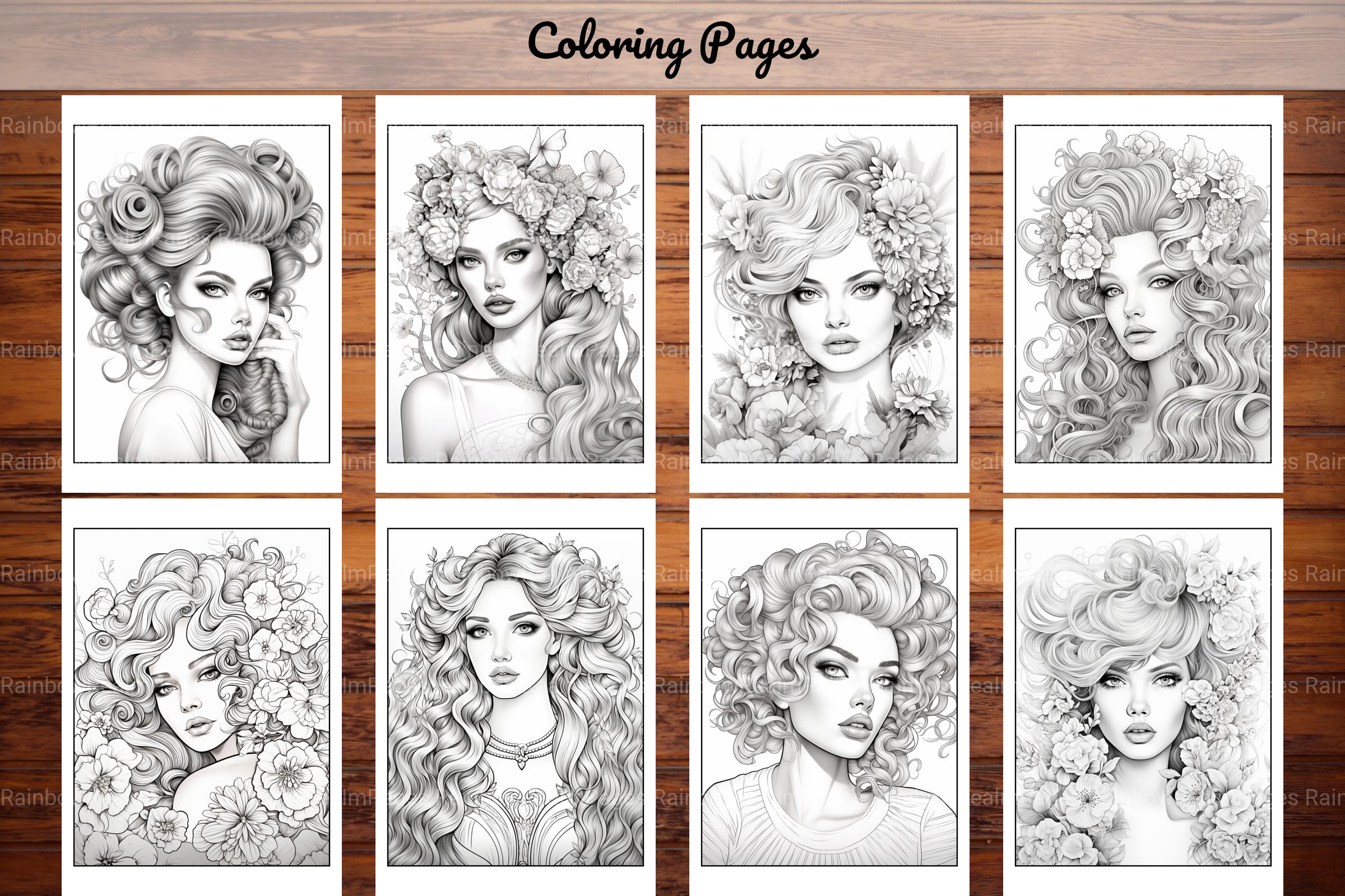 Beautiful High Fashion Coloring Book - CraftNest - Digital Crafting and Art