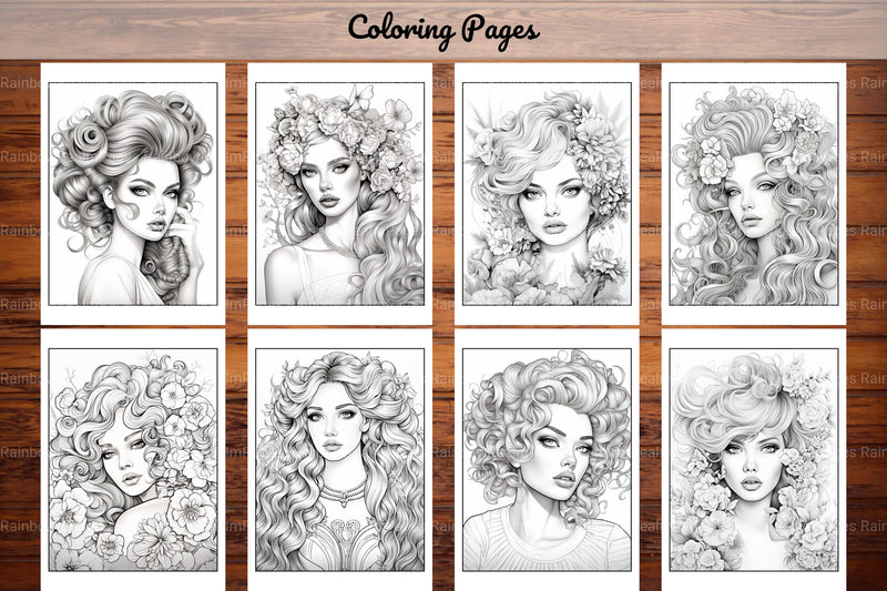 Beautiful High Fashion Coloring Book - CraftNest - Digital Crafting and Art