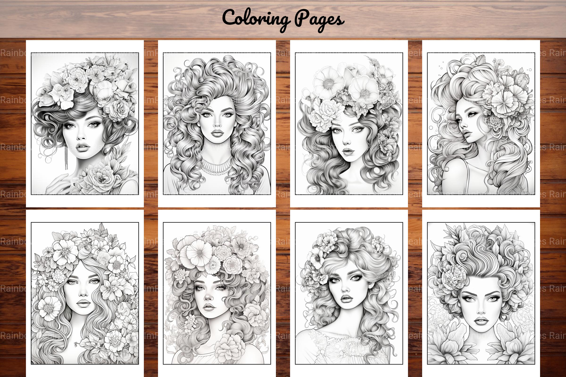Beautiful High Fashion Coloring Book - CraftNest - Digital Crafting and Art