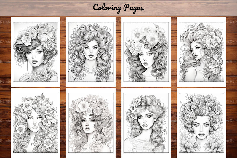 Beautiful High Fashion Coloring Book - CraftNest - Digital Crafting and Art
