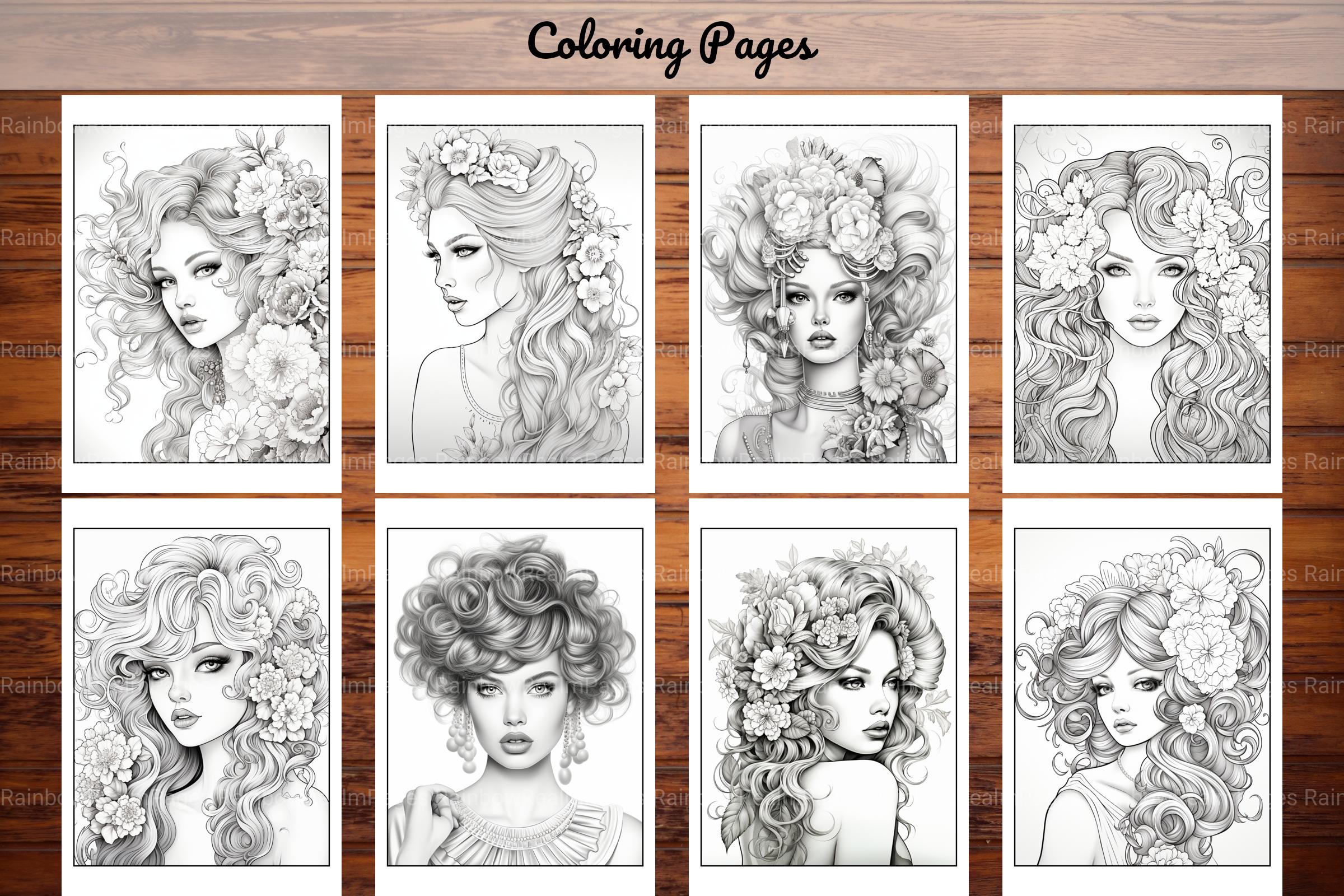 Beautiful High Fashion Coloring Book - CraftNest - Digital Crafting and Art