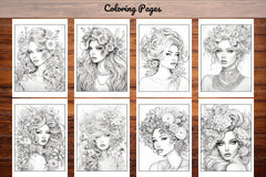 Beautiful High Fashion Coloring Book - CraftNest - Digital Crafting and Art