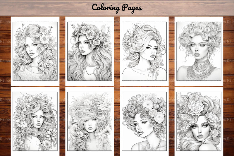Beautiful High Fashion Coloring Book - CraftNest - Digital Crafting and Art