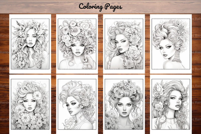 Beautiful High Fashion Coloring Book - CraftNest - Digital Crafting and Art